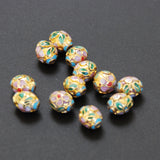 Cloisonne Gold Oval Beads 9 x 7mm 