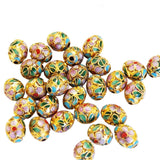 Cloisonne Gold Oval Beads 9 x 7mm 