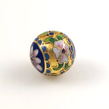 Gold Cloisonne Round Beads 20mm