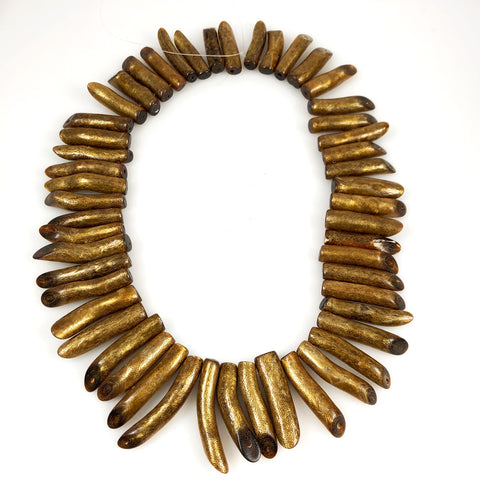 gold coral branch beads