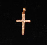 14KT Gold Cross Pendant Charm Vintage 1920's