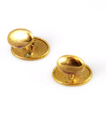 Back of Victorian Chased Cuff Links Rolled Gold