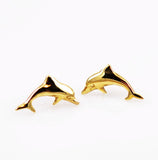 14Kt Gold Dolphin Earrings