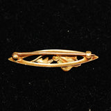 Antique 10K Gold Lingerie Pin