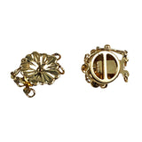 14k gold flower clasp