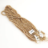 Gold Freshwater Pearl Rondelle Beads