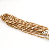 Gold freshwater pearls