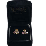 18K Gold Flower Earrings