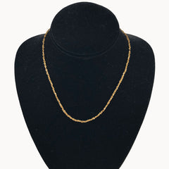 Milor Gold Glitter Chain Italian 14K