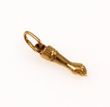 10K Gold Victorian Figa Hand Charm