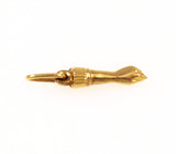 10K Gold Victorian Figa Hand Charm