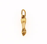 10K Gold Victorian Figa Hand Charm