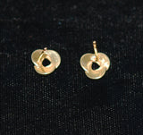 Back of 14Kt Gold Knot Earrings