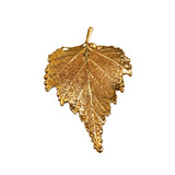 Gold Leaf Brooch Vintage 