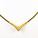 14K Gold Omega Chain Necklace Italian