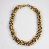Chunky Vintage Gold Link Necklace