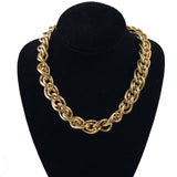 Chunky Vintage Gold Link Necklace