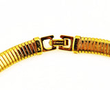 Clasp on Monet Gold Omega Choker Necklace