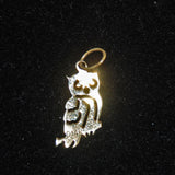 Gold Owl Charm 14K