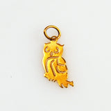 Gold Owl Charm 14K