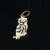 Gold Owl Charm 14K