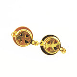Gold Plated Pearl Clasps Single