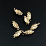 Gold 14K Marquis Safety Clasp Wavy