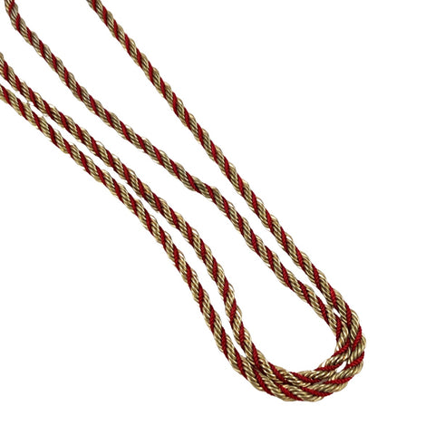 Gold & Rust Twisted Rope Chain Necklace