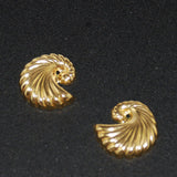 Gold Shell Earring Jackets 14K GF
