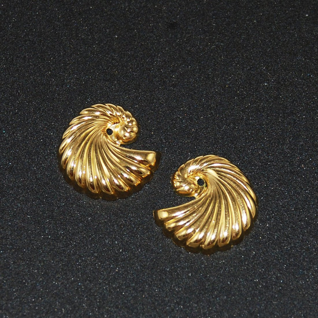 Gold Shell Earring Jackets 14K Gold Filled