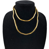 vintage gold snake necklace