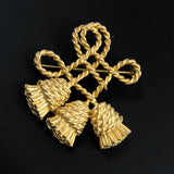Vintage Gold Tassel Brooch