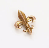 Antique Fleur-de-lis 10K Gold Watch Pin