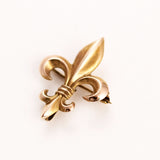 Antique Fleur-de-lis 10K Gold Watch Pin