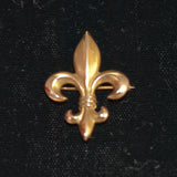 Antique Fleur-de-lis 10K Gold Watch Pin