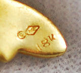 HR signature of back of Herbert Rosenthal Gold Bumble Bee Brooch