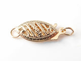 Gold 14K Filigree Pearl Clasp
