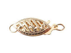 Gold 14K Filigree Pearl Clasp 13mm or 17mm