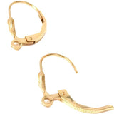 Gold lever back ear wires