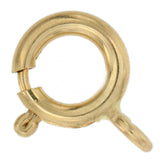 14K gold spring ring jewelry clasp