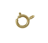 Large gold spring ring clasps 14K