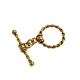 Gold Plated Rope Toggle Clasps 16mm