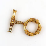 Large Gold Plated Bali Toggle Clasps 25mm