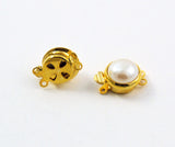 Gold Plated Pearl Clasps Single & Double Strands