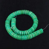 Green Coco Disk Bead Strands