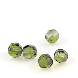 Green Crystal Beads Vintage