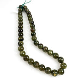 Green Garnet Round Beads