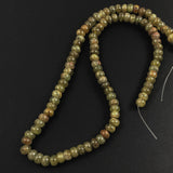 green grossularite garnet gemstone beads