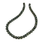 Grossularite Green Garnet Faceted Rondelle Beads 10mm
