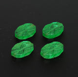 Antique Art Deco Crystal Green Beads